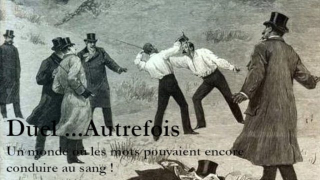 Duel... Autrefois - un monde où les mots pouvaient encore conduire au sang